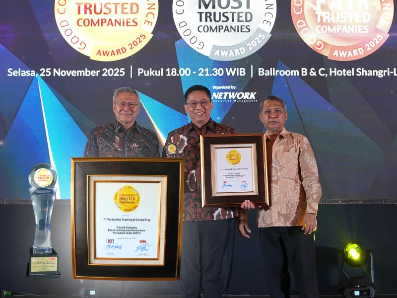 Indonesia GCG Award 2025 : PTC Raih Trusted Company dengan standar GCG akuntabel & keberlanjutan