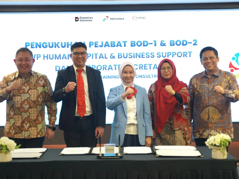 Pengukuhan Pejabat VP Human Capital & Business Support  dan Corporate Secretary PT Pertamina Training and Consulting