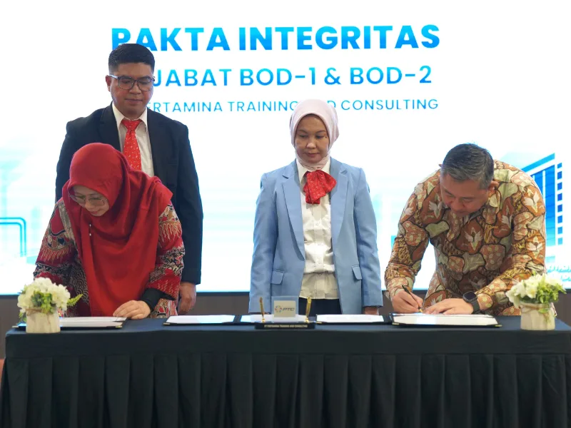 Pengukuhan Pejabat VP Human Capital & Business Support  dan Corporate Secretary PT Pertamina Training and Consulting