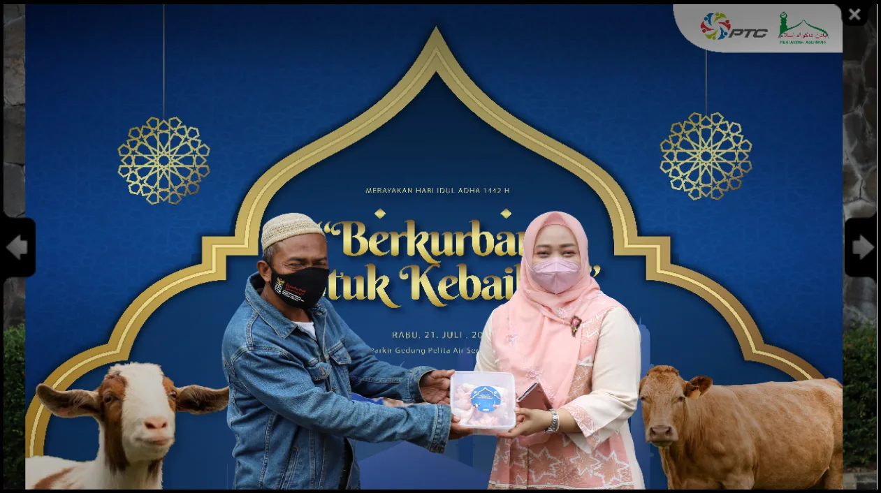 PT PERTAMINA TRAINING CONSULTING MERAYAKAN IDUL ADHA DENGAN BERBAGI KEBAHAGIAAN