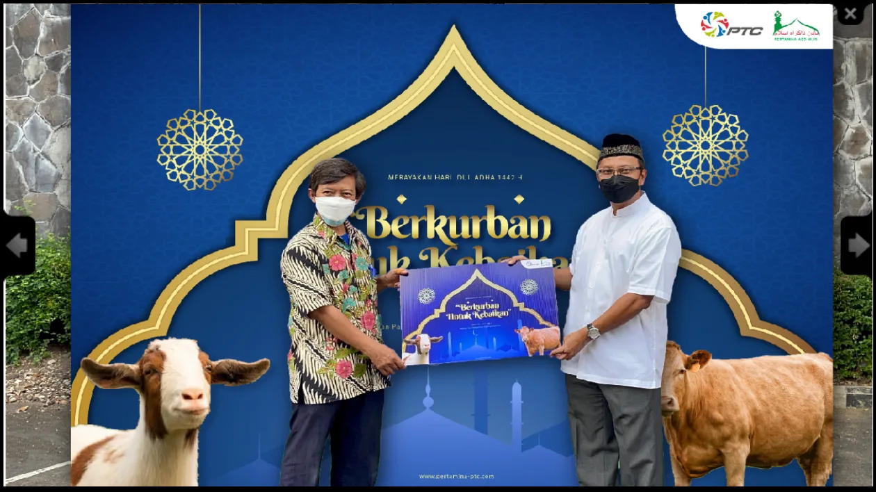 PT PERTAMINA TRAINING CONSULTING MERAYAKAN IDUL ADHA DENGAN BERBAGI KEBAHAGIAAN
