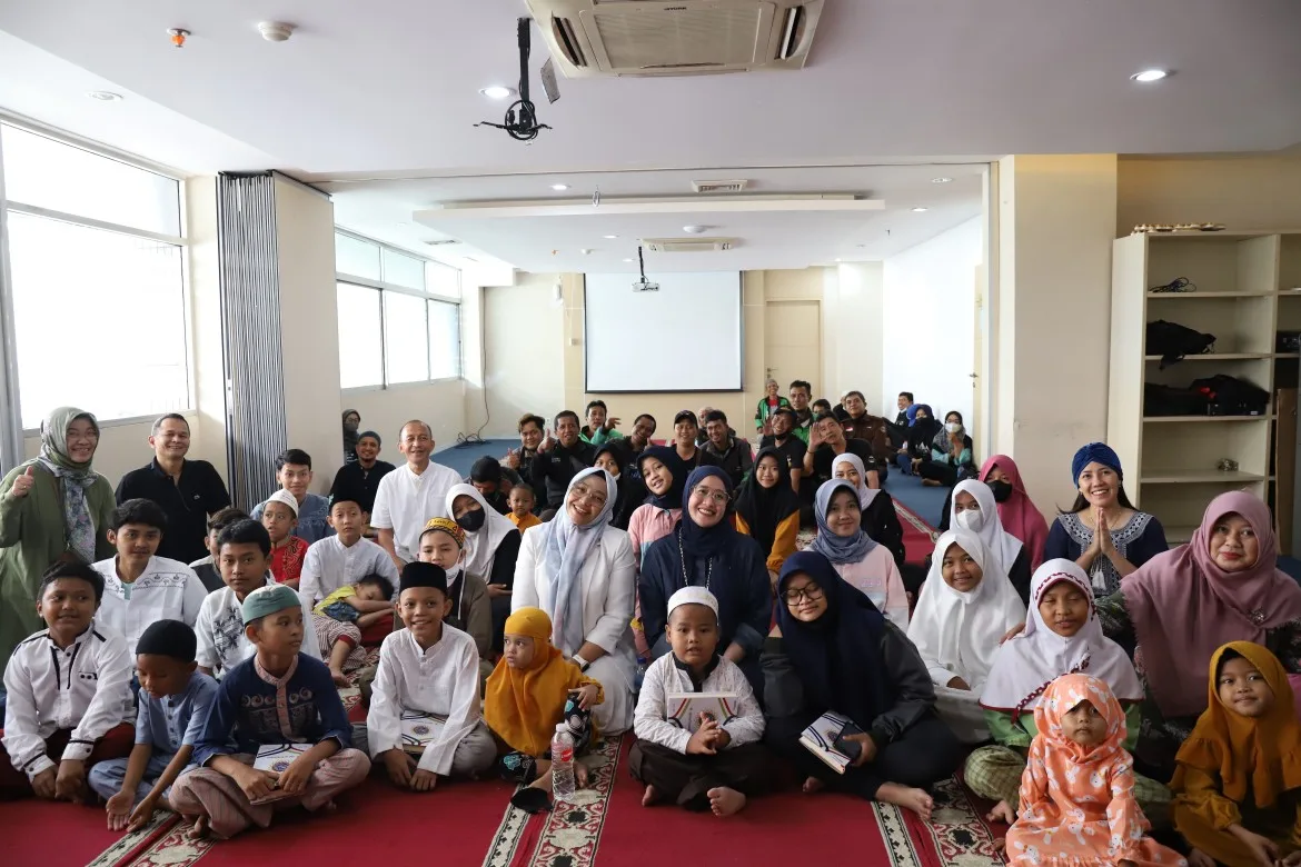 BENTUK SYUKUR DI ULANG TAHUN PERTAMINA, PTC BERIKAN SANTUNAN KEPADA ANAK-ANAK YATIM