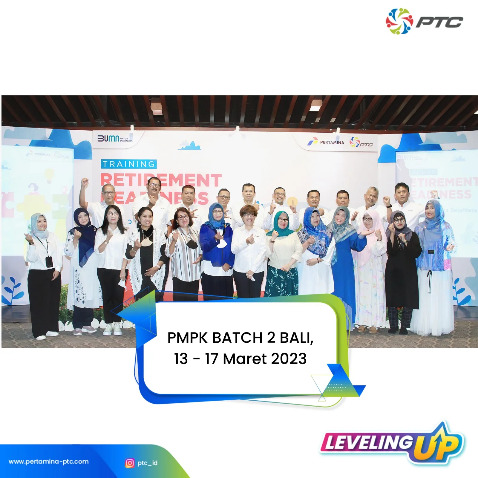 Pembekalan Masa Purna Karya (PMPK) kolaborasi antara PT Pertamina Training and Consulting dan Pertamina Corporate University