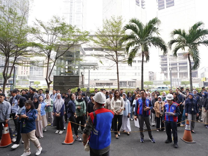 Emergency Drill bagi seluruh Perwira, Bersama Jaga Aspek HSSE di Lingkungan Kantor Pusat PTC!