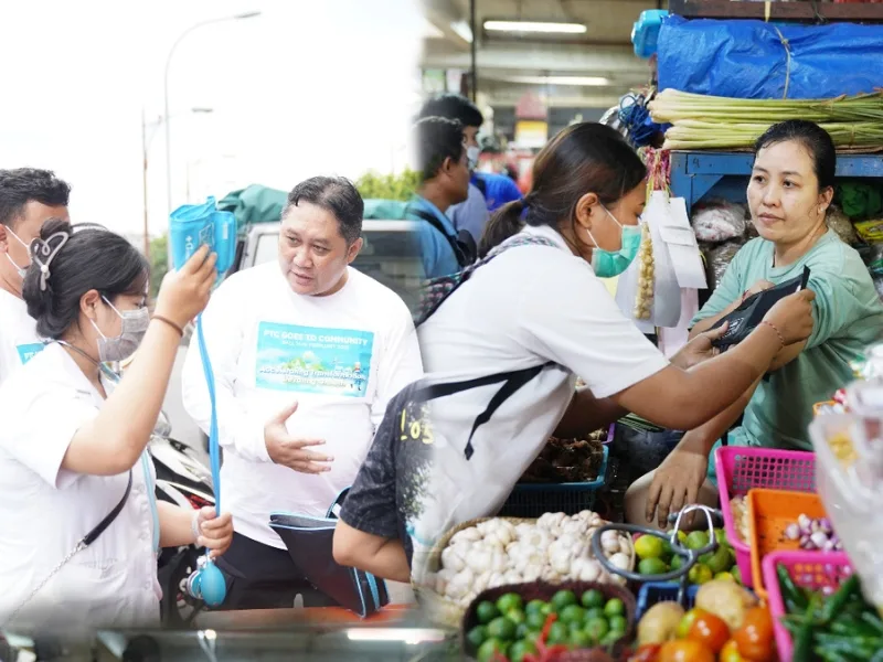 PTC Peduli Kesehatan - Cek Kesehatan Gratis Pedagang dan Pengunjung di Pasar Seni Legian dan Badung